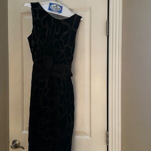 PER SE BY CARLISLE BLACK VELVET COCKTAIL DRESS